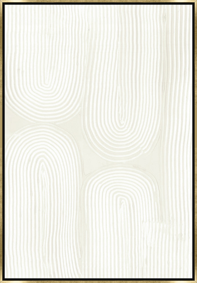 30x44 Your Trace V, Framed Artwork, Gold
