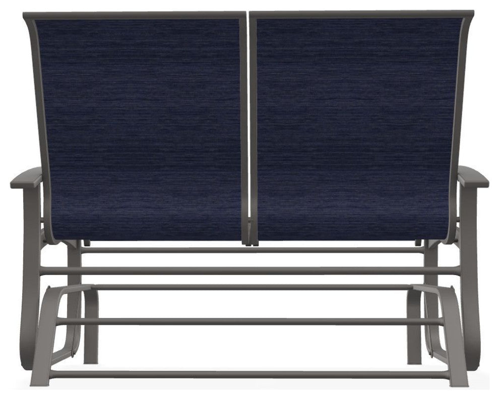 Belle Isle Sling 2-Seat Glider, Collect Indigo/Warm Gray