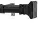 Versailles Non-Telescoping Curtain Rod With Metro Rings, Black, 72