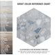 Recycle Hex River Blue Porcelain Floor and Wall Tile Sample
