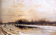 Louis Apol Winter: An Orchard Alongside A Canal Wall Decal