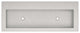 Trough 4819 Bathroom Sink, Ash, No Faucet Holes