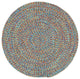 Sea Pottery Braided Round Rug, Bright Multi, 9''6"