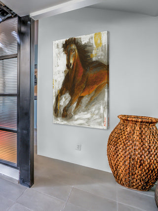 "Wild Fire" Painting Print on Wrapped Canvas, 30x45