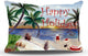 Holiday Pillow Sham, 40"x20", Santa's Beach Break