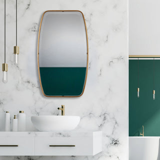 Canillo Mirror, Antiqued Gold