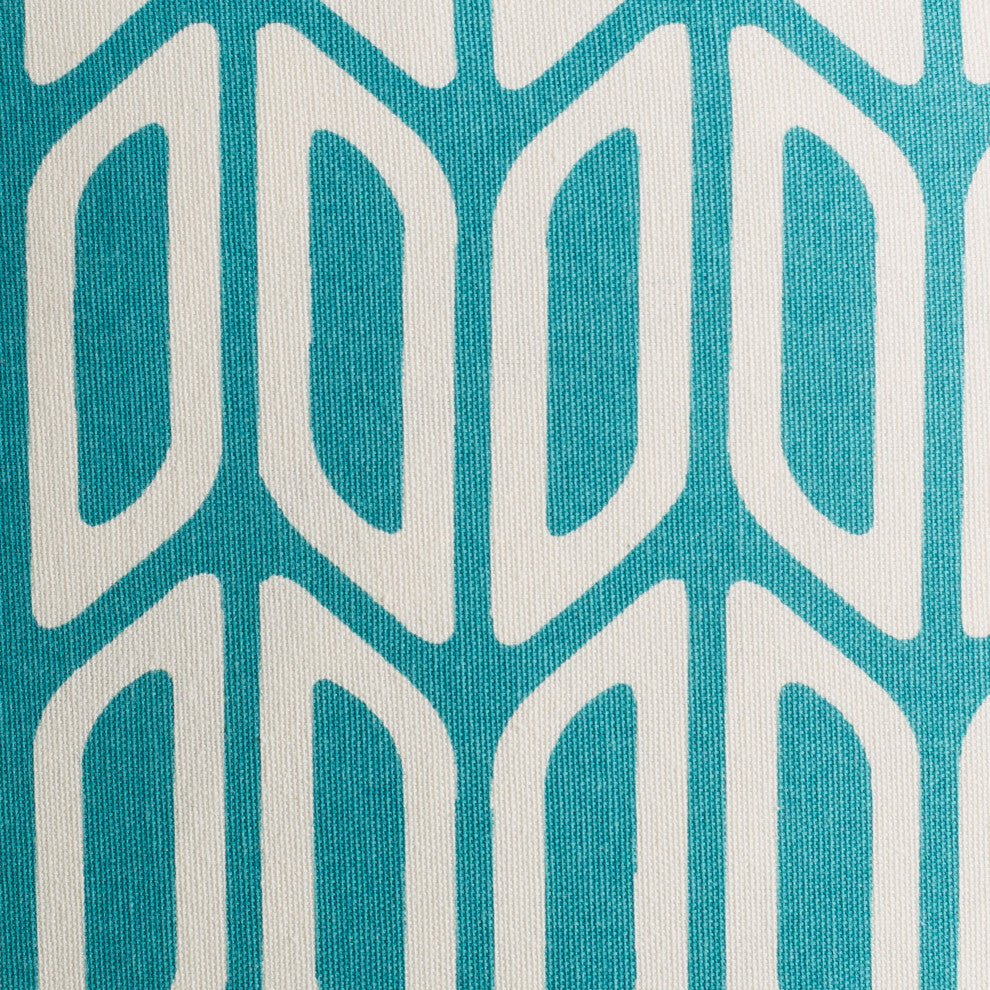 Surya Trudy Teal Pillow Shell With Polyester Insert 18"H X 18"W