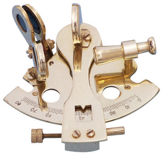 Sextant Paperweight, Brass, 3''