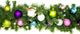 9'' Pre-Lit Warm White LED Blended Pine Garland, The Victorian Ornament