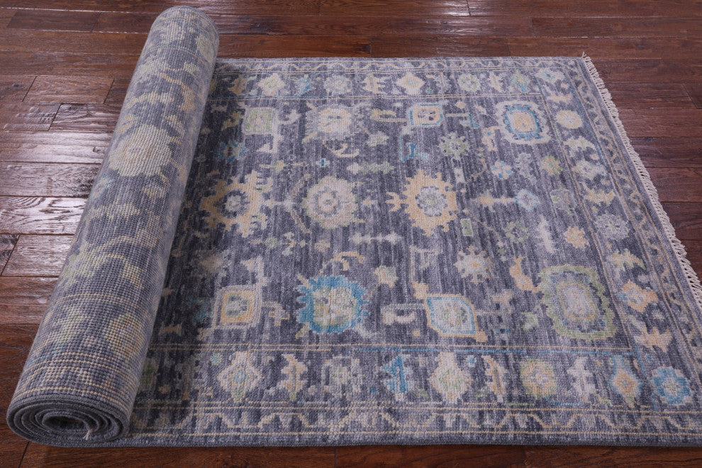4' 1" X 12' 2" Runner Turkish Oushak Handmade Wool Rug - Q15005