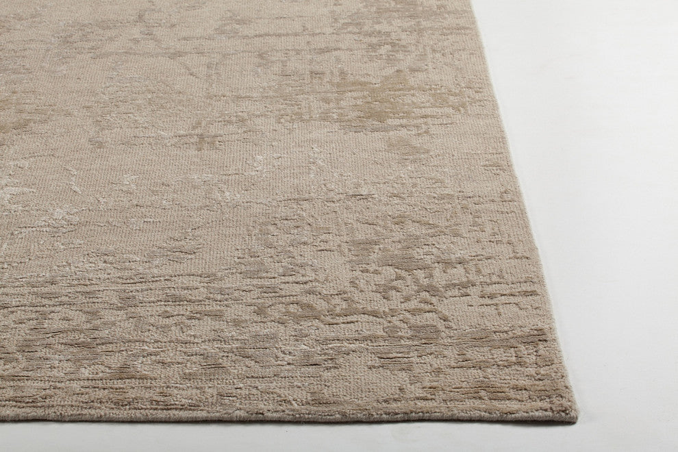 Sasha Hand-knotted Traditional Rug, Beige, Rectangular 9'x13'