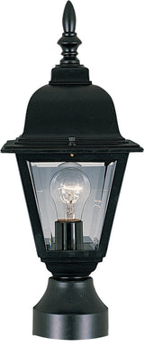 Maxim Builder Cast 1-Light Outdoor Pole/Post Lantern Black - 3006CLBK