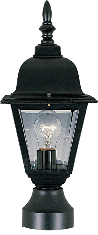 Maxim Builder Cast 1-Light Outdoor Pole/Post Lantern Black - 3006CLBK