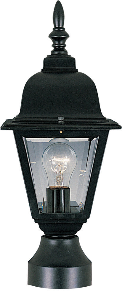 Maxim Builder Cast 1-Light Outdoor Pole/Post Lantern Black - 3006CLBK