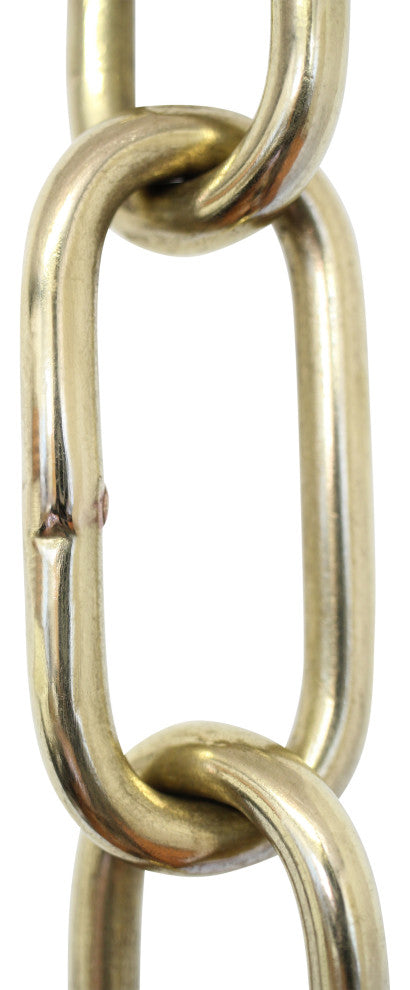 RCH Hardware Brass Standard Link Chandelier Chain, Various Finishes, Polished Br