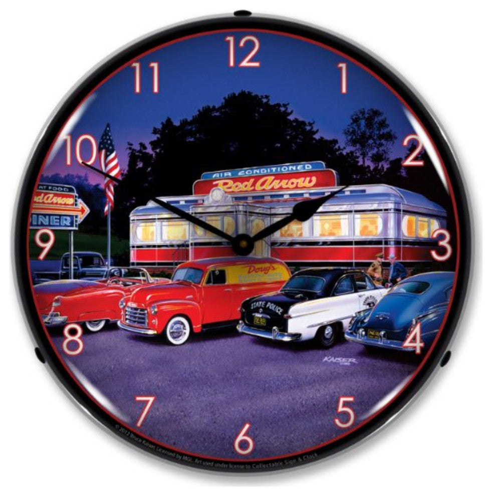 MGL1209404 Red Arrow Dinner Clock