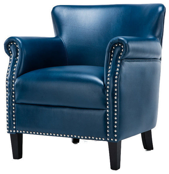 Holly Club Chair, Navy Blue
