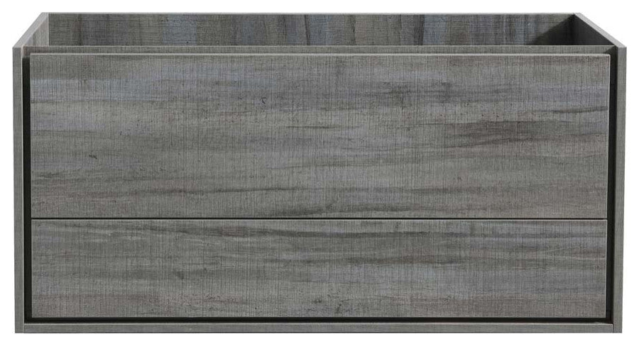 Fresca Catania 48" Ocean Gray Wall Hung Double Sink Cabinet