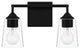 Quoizel THO8614MBK 2-Light Bath, Thoresby