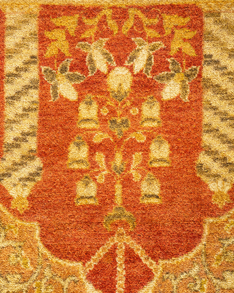 Mogul, One-of-a-Kind Hand-Knotted Area Rug Orange, 10' 4" x 13' 10"