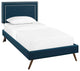 Virginia Twin Platform Bed with Round Splayed Legs