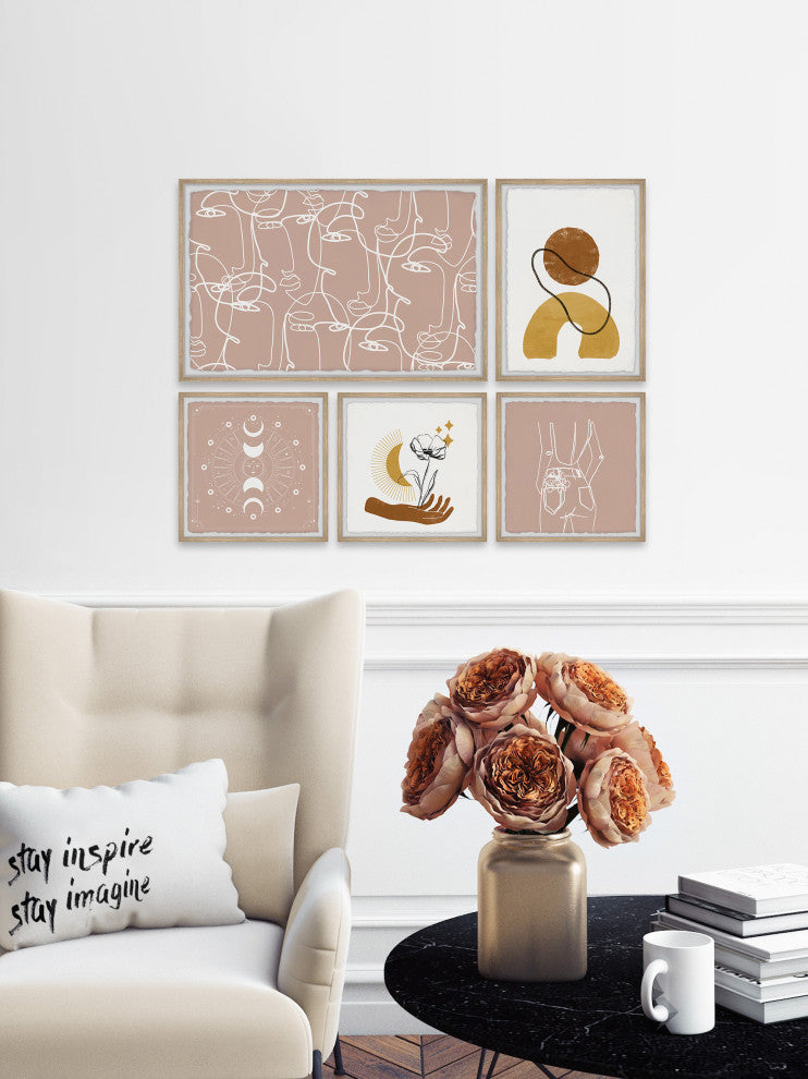 Multiple Faces Pentaptych, 5-Piece Set