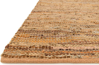 Natural Leather & Jute, Edge Area Rug, Tan, 5'x7'6"