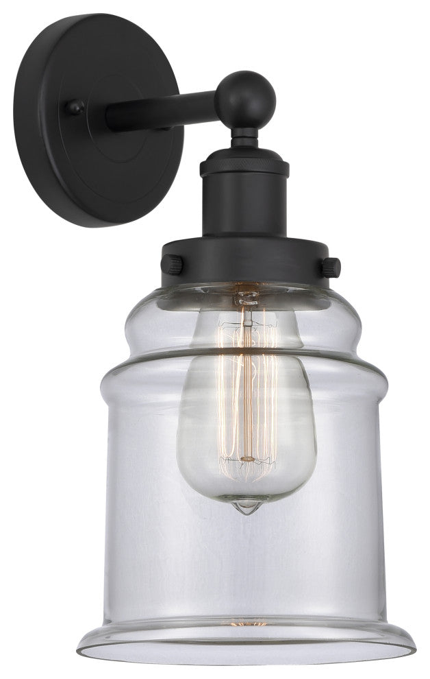 Innovations 616-1W-BK-G182 Canton 1 Light Sconce, Matte Black
