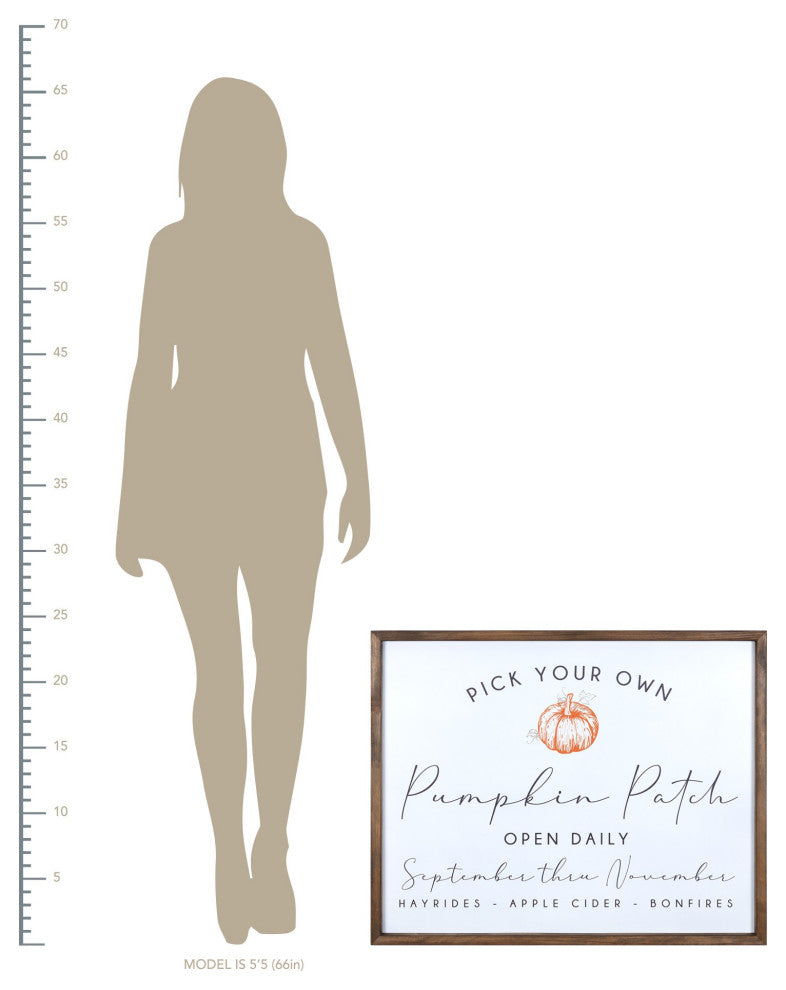 Rustic Pumpkin Patch Framed Wall Art