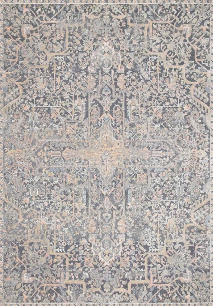 Lucia Rug, Charcoal and Multi, Charcoal/Multi, 6'8"x8'8"