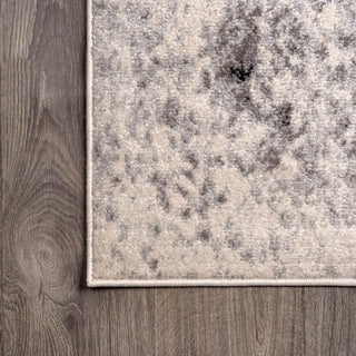 Dune Modern Abstract Area Rug, Cream/Gray, 4x6