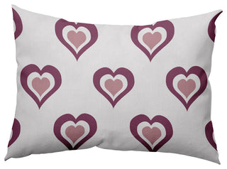 Burnin' Love Decorative Throw Pillow, Muted Purple, 14"x20"