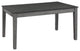 Benzara BM220887 Wooden Dining Table with 2 Drawers and Tapered Legs, Gray