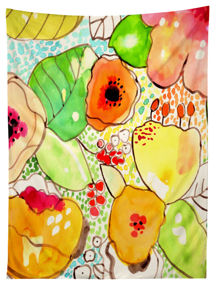 Deny Designs Cayenablanca Organic Flowers Tapestry