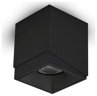 3.25" Square Integrated LED Surface Mounted Downlight Commercial Grade, Black