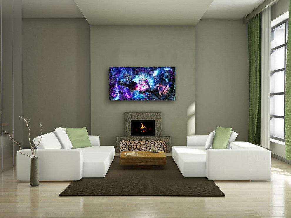 Epic Graffiti "A Spirit's Silent Cry" by Cameron Gray, Giclee Canvas, 20"x40"