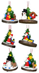 Christian Ulbricht Ornament- Assorted Treeslice (Set 6)