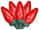 Set of 25 Red LED C7 Christmas Lights