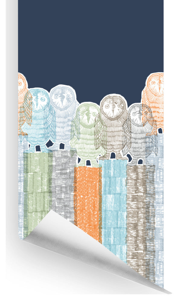 Woodland Fauna Wall Mural, Boy, Roll, Peel and Stick