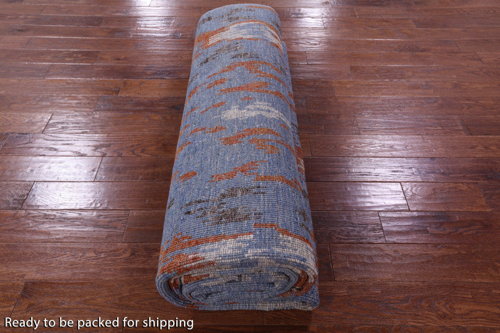 Moroccan Handmade Wool Rug 8' 10" X 12' 0" Q9299