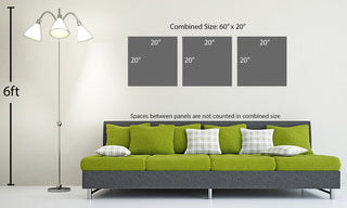 Pittsburgh, Pennsylvania Skyline, 3-Panel Canvas Print Wall Art, 60"x20"