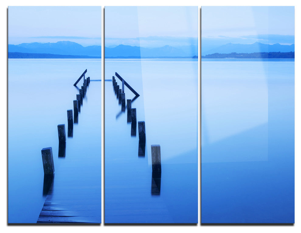 "Wood Walk" Photography Metal Wall Art, 3 Panels, 36"x28"