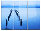 "Wood Walk" Photography Metal Wall Art, 3 Panels, 36"x28"