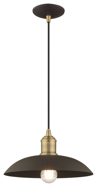 Livex Lighting Bronze 1-Light Mini Pendant