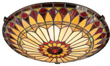 Quoizel Tiffany Two Light Flush Mount TF1400SVB