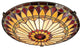Quoizel Tiffany Two Light Flush Mount TF1400SVB
