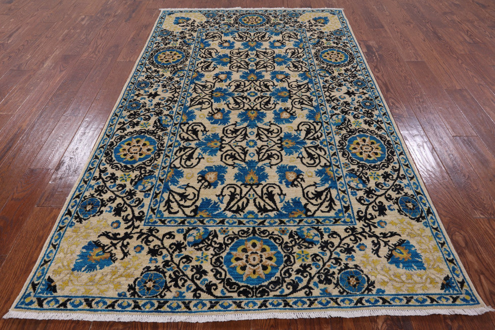 William Morris Hand-Knotted Wool Rug 5' 1" X 8' 0" Q4884