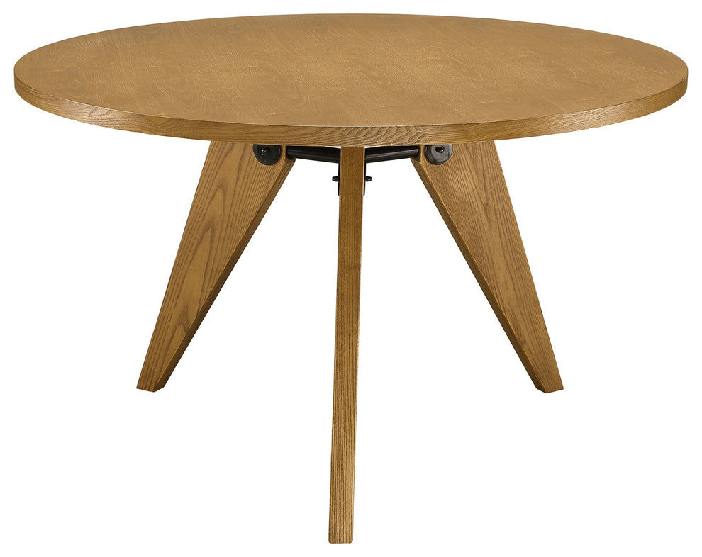 Modern Contemporary Kitchen Wood Dining Table Walnut