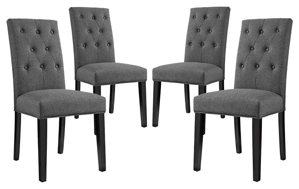 Confer Dining Side Chair Fabric Set of 4
