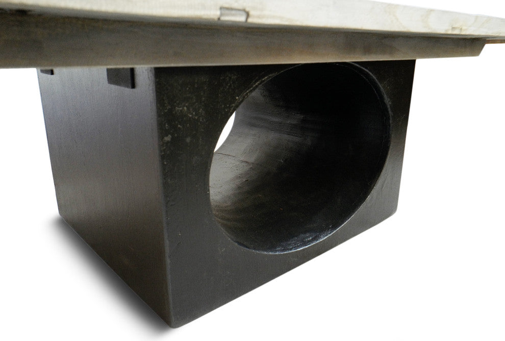 Salvaged Hole Base Coffee Table